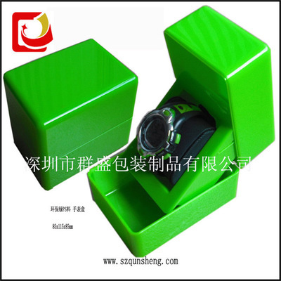 【深圳包裝工廠(chǎng) 批發(fā)時(shí)尚新款 高檔塑膠手表盒 制造塑料手表包裝盒】?jī)r(jià)格,廠(chǎng)家,圖片,塑料盒,深圳市群盛包裝制品-